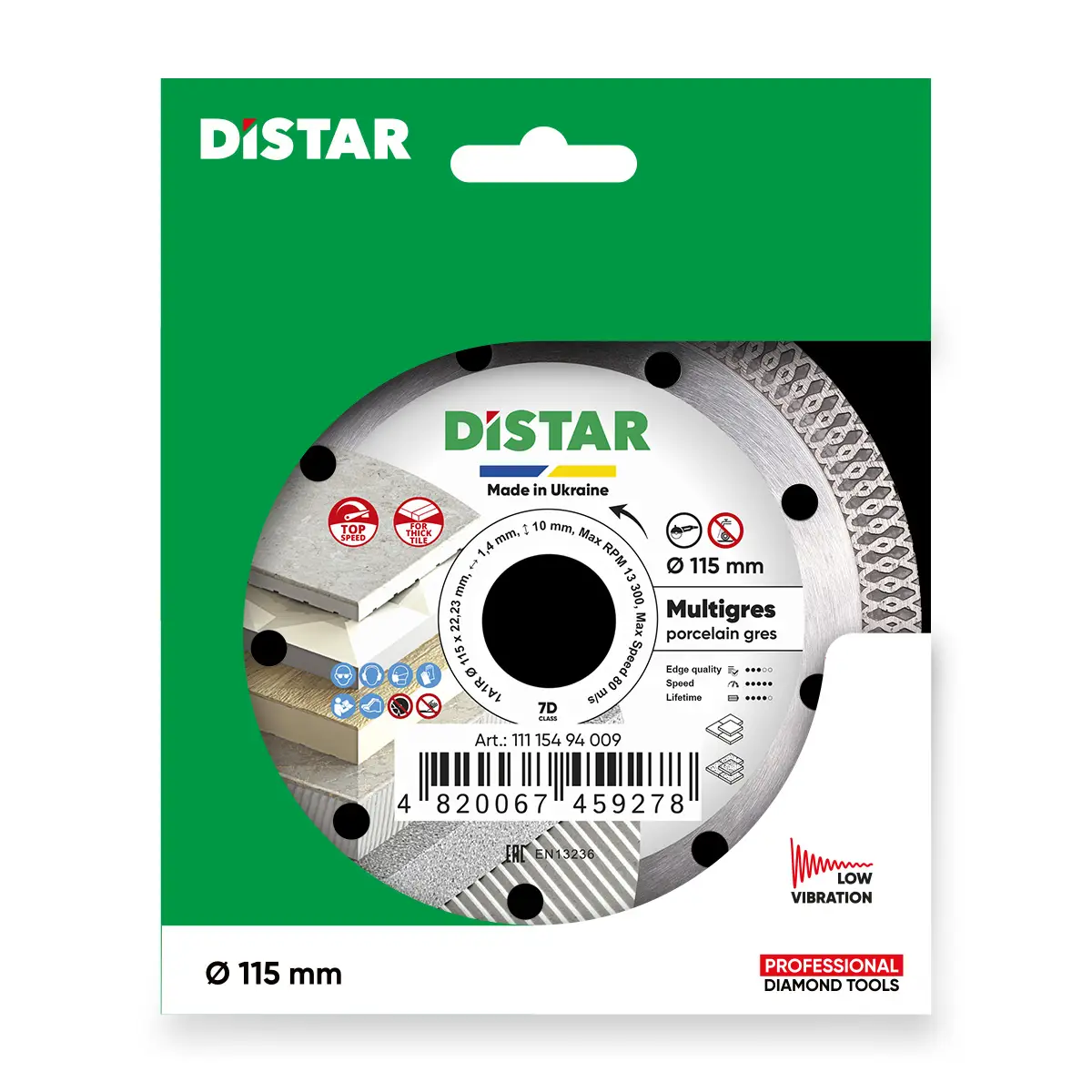 Diamantový kotúč 1A1R 115 Multigres 1