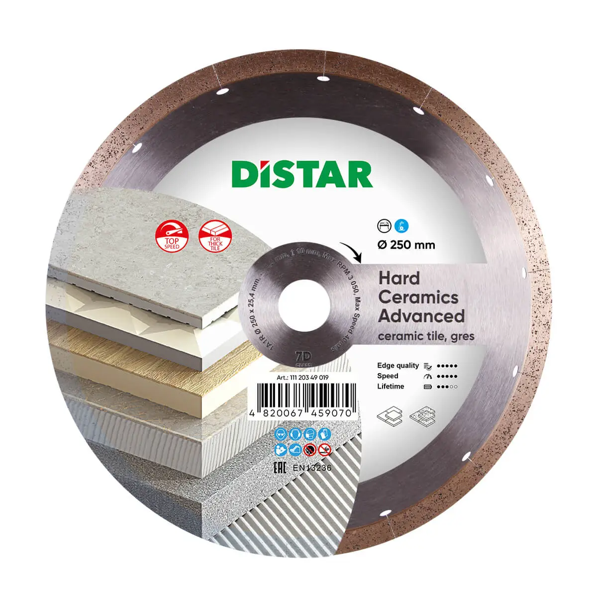 Diamantový kotúč 1A1R 250 Hard ceramics Advanсed 1