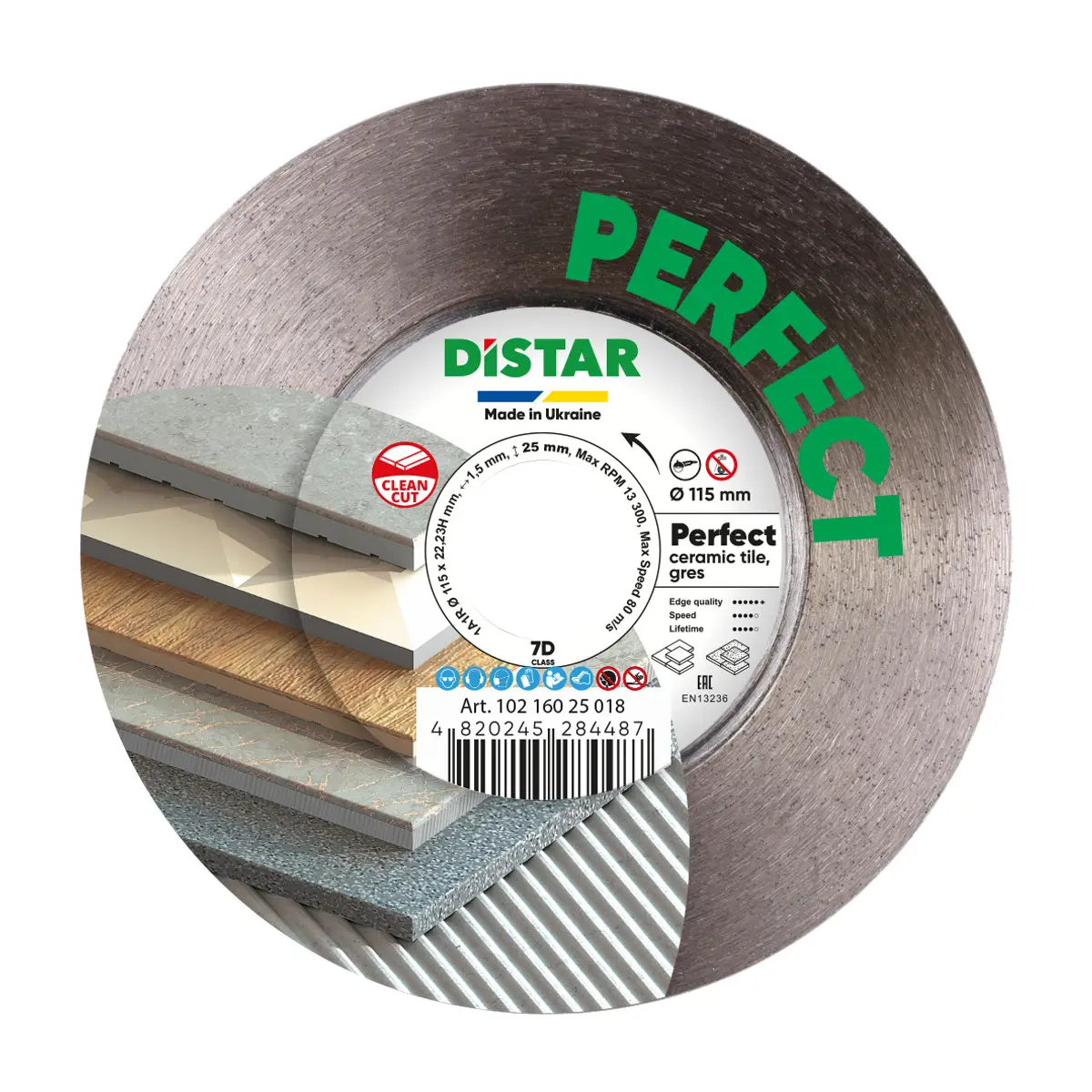 Diamantový kotúč 1A1R 115x22,23H Perfect 1 Diamantový kotúč 1A1R 115x22,23H Perfect 1